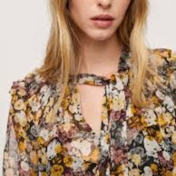 NWT Mango Maxi Dress with Black Slip - Picture 3 of 10